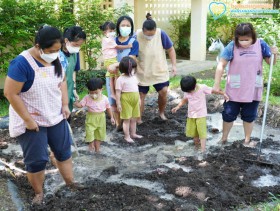 น้องเด็กเล็ก ย่ำดินและหว่านข้าว (ศ. 10 มิ.ย. 65) Image 2