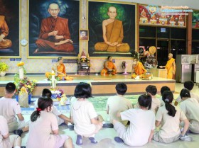 &quot;ถวายเทียนพรรษา&quot; วัดท่าข้ามและวัดแทนวันดีเจริญสุข (8 ก.ค.65) Image 5