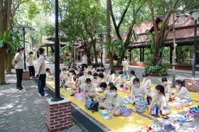 ป.3 แสดงตนเป็นพุทธมามกะ ณ วัดทองเนียม (25 ก.ค.65) Image 8