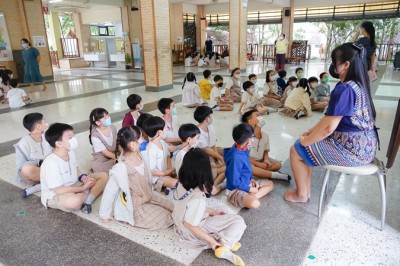 ป.2 &quot;มารยาทชาวพุทธ&quot; ผ่าน 5 ฐานกิจกรรมบูรณาการ (17 ต.ค.65) Image 1