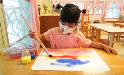 กิจกรรมระบายสีน้ำ-วาดสีเทียน (บ้านเด็กเล็ก) - ๓ ก.พ. ๖๖ Image 1