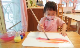 กิจกรรมระบายสีน้ำ-วาดสีเทียน (บ้านเด็กเล็ก) - ๓ ก.พ. ๖๖ Image 1