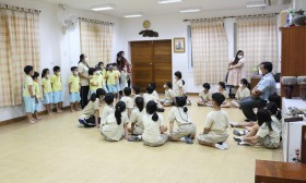 น้องอนุบาล ๓ ดูการเรียนการสอนพี่ ป.๑ (๑-๓ ก.พ.๖๖) Image 5