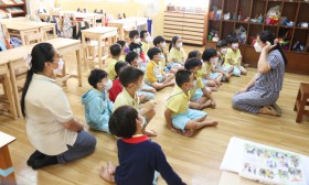 น้องอนุบาล ๓ ดูการเรียนการสอนพี่ ป.๑ (๑-๓ ก.พ.๖๖) Image 6