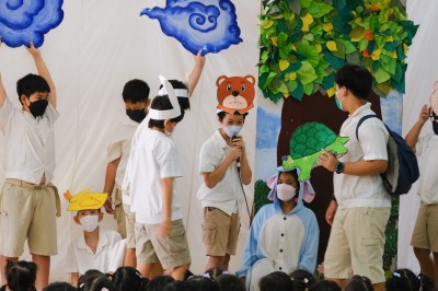 นิทานวันจันทร์ เรื่องกระต่ายกับเต่า โดยพี่ประถม 6 (17 ก.ค.66 ... FLEXI_IMAGE 1
