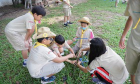 ป.5 กิจกรรมลูกเสือ..ทำที่คว่ำหม้อสนาม (5 ต.ค.66) Image 5