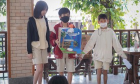 ป.5 นำเสนอชิ้นงานวัฏจักรน้ำ , ทดลองเรื่องเสียงสูง-ต่ำ (15 ม. ... Image 1