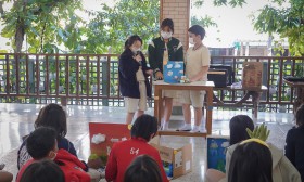 ป.5 นำเสนอชิ้นงานวัฏจักรน้ำ , ทดลองเรื่องเสียงสูง-ต่ำ (15 ม. ... Image 5