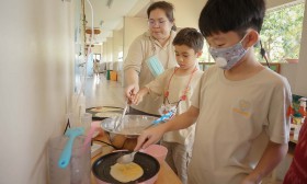 ป.2 บูรณาการเรียนรู้ &quot;การตวง&quot; ผ่านการทำขนมโตเกียว (4-6 ก.พ.6 ... Image 16
