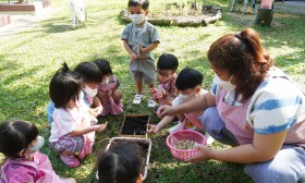 น้องเด็กเล็กปลูกผักบุ้ง (จ. 10 ก.พ. 68) Image 4