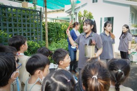 ป.๑ กิจกรรมปลูกผักบุ้ง (๖ มิ.ย.๖๘) Image 1