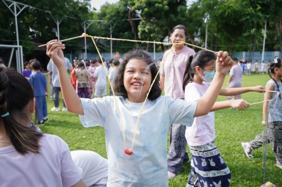 กิจกรรมวิทยาศาสตร์ประถมต้น “สนุกกับฟองสบู่” (๑๕ ก.ค.๖๘) FLEXI_IMAGE 1