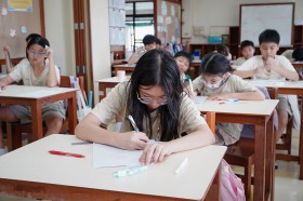 &quot;ประถมปลาย&quot; ภาพบรรยากาศสัปดาห์การสอบของพี่ๆประถม (๔-๘ ส.ค.๖๘ ... Image 8