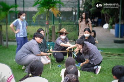 ป.๕ กิจกรรมลูกเสือ ทำที่วางหม้อสนาม (๖ พ.ย.๖๘) Image 1