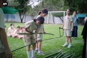 ป.๕ กิจกรรมลูกเสือ ทำที่วางหม้อสนาม (๖ พ.ย.๖๘) Image 2