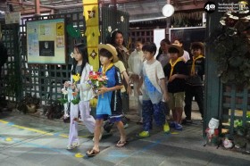 ค่ายลูกเสือและเนตรนารี ป.๔ วันแรก (กิจกรรมช่วงค่ำ) Image 2