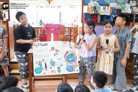 ป.๓ ทำชิ้นงานจากขยะรีไซเคิลและนำเสนอโครงงาน (๒๙ ม.ค.๖๙ ,๓ ... Image 8