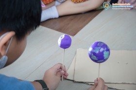 ป.๖ ทดลองการเกิดเงามืด-เงามัว และอุปราคา (๒๑ ก.ย.๖๙) Image 5