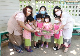 กิจกรรมเกษตรบ้านเด็กเล็ก (เก็บต้นอ่อนผักบุ้ง) 28 ม.ค.65 Image 8